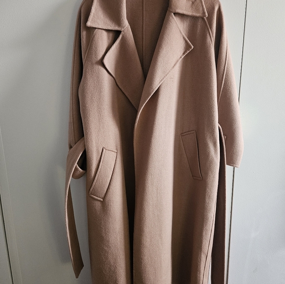 Reiss Size 6 Petite Rose Belted Coat - Picture 4 of 6